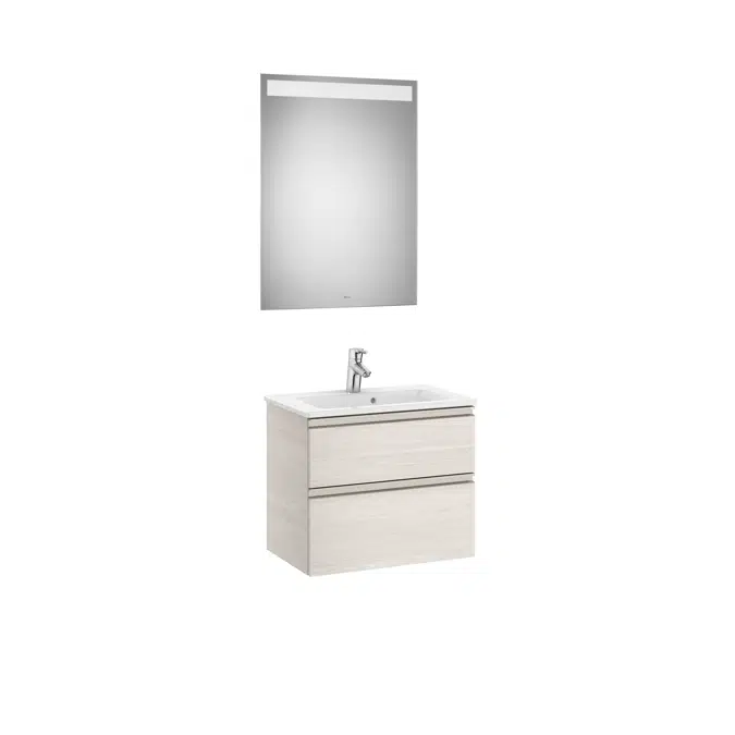 THE GAP 605 Pack (compact base unit 2 drawers, basin and LED mirror)