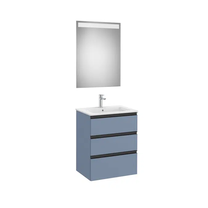 THE GAP 605 Pack (base unit 3 drawers, basin and LED mirror)