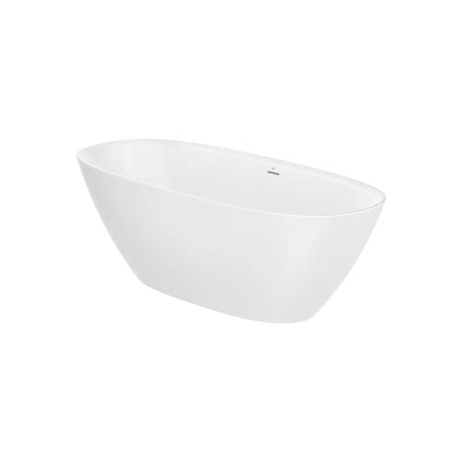 Ariane Freestanding STONEX® oval bath with drain