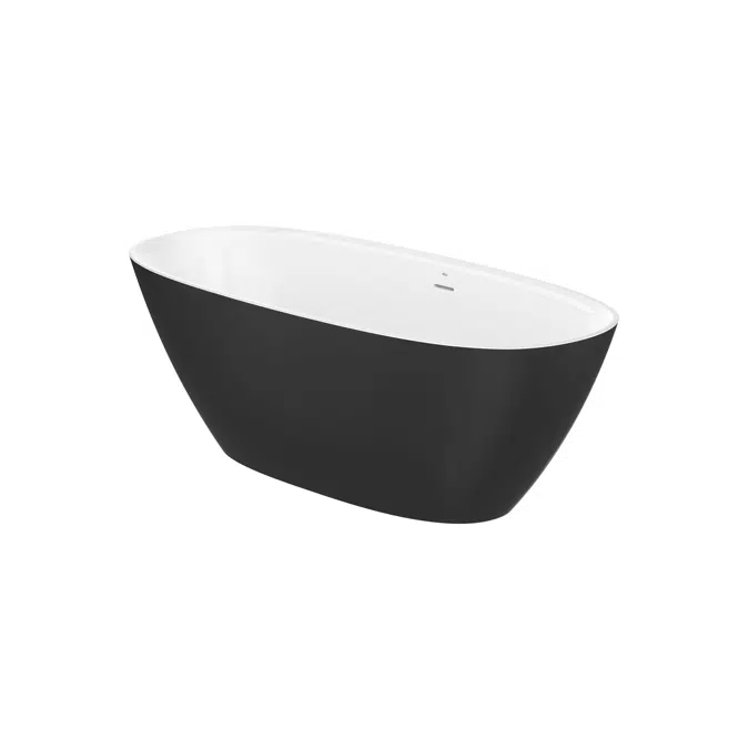 Ariane Oval Stonex® freestanding bath with click-clack waste and trap