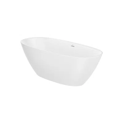Image for Ariane Oval Stonex® freestanding bath with click-clack waste and trap