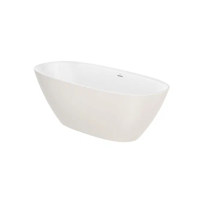 Ariane Oval Stonex® freestanding bath with click-clack waste and trap
