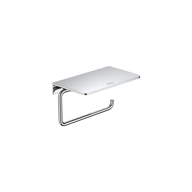 Hotels Toilet roll holder with shelf