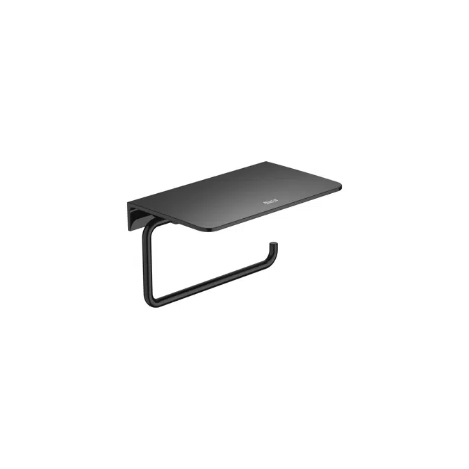 Hotels Round - Toilet roll holder with shelf