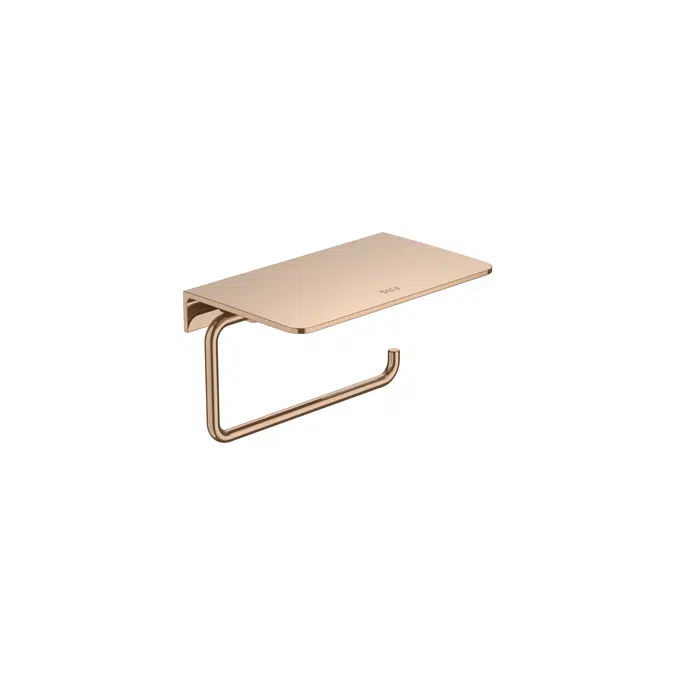 Hotels Round - Toilet roll holder with shelf