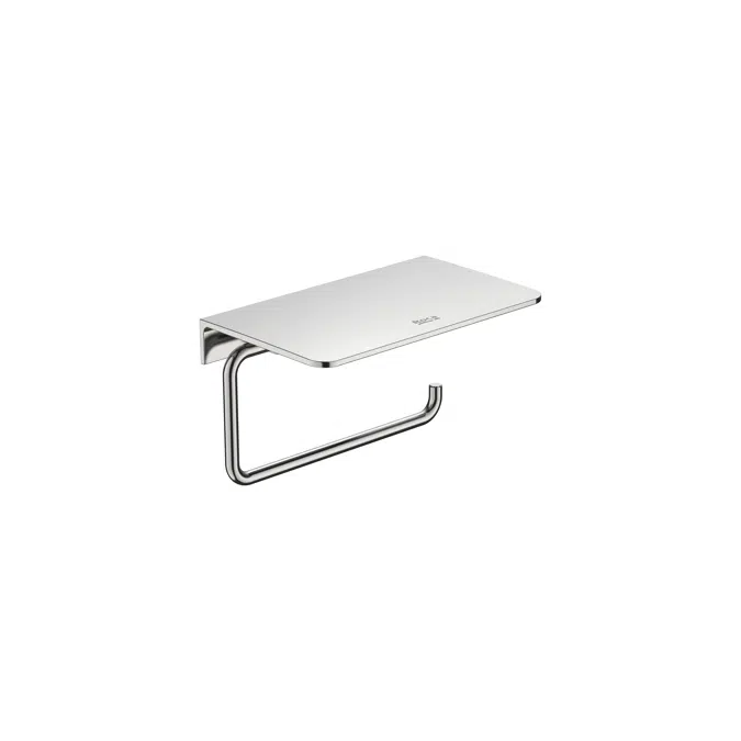 Hotels Round - Toilet roll holder with shelf