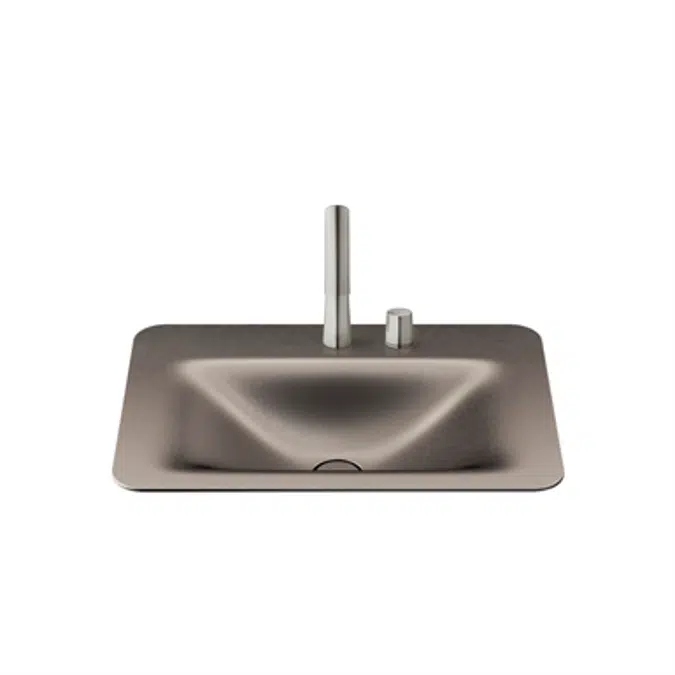 ARMANI - BAIA 660 mm countertop washbasin for 2-hole basin mixer