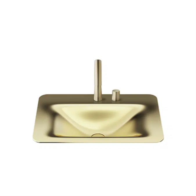 ARMANI - BAIA 660 mm countertop washbasin for 2-hole basin mixer