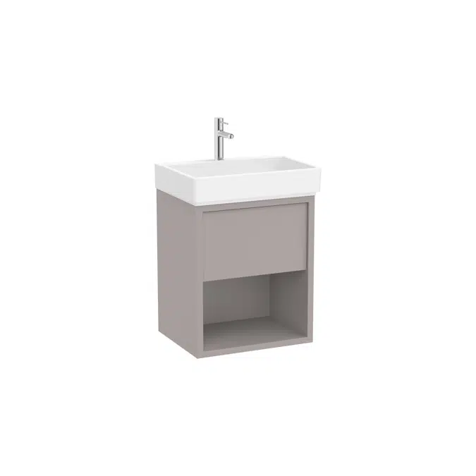 Tura  Unik (Base unit with one drawer, bottom shelf and basin)