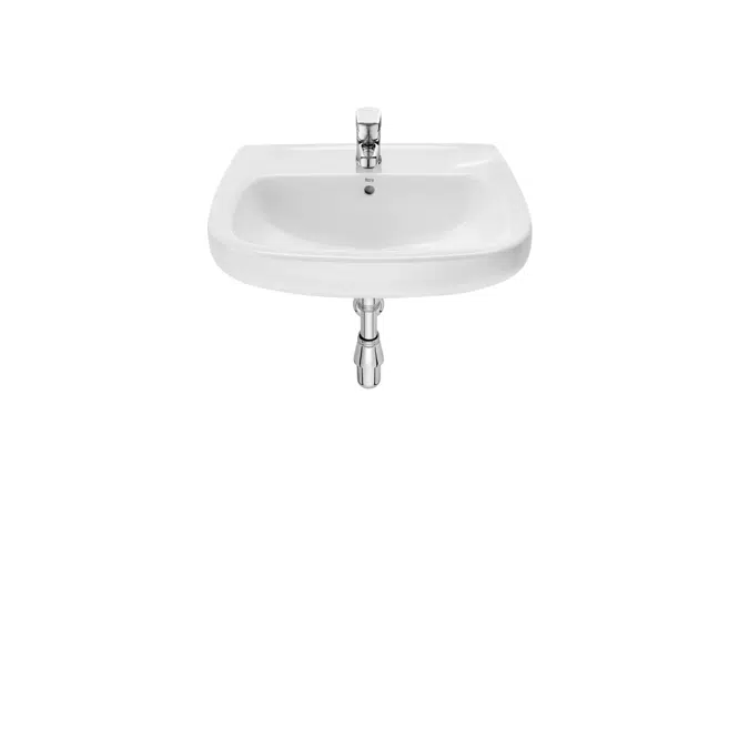 Monaco Wall-hung vitreous china basin with 1 hole