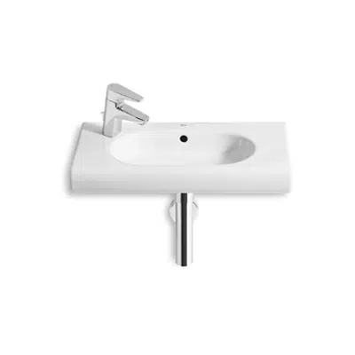รูปภาพสำหรับ MERIDIAN 600 Compact wall-hung basin LH taphole