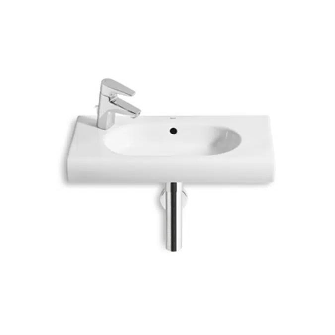 MERIDIAN 600 Compact wall-hung basin LH taphole