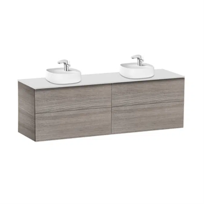 BEYOND Base unit for two over countertop basins
