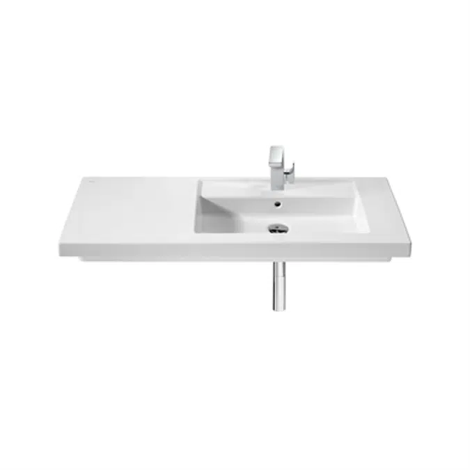 PRISMA 1100 Right hand basin, wall-hung or vanity
