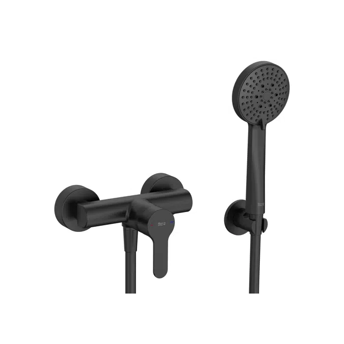 BIM objects Free download! L20 Wallmounted shower mixer with 1.75 m