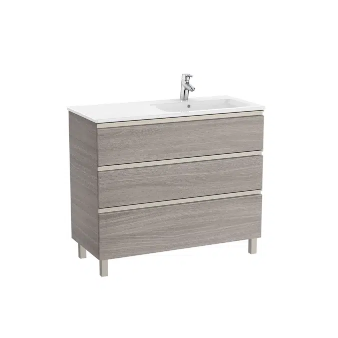The Gap Unik (base unit with three drawers and right hand basin)