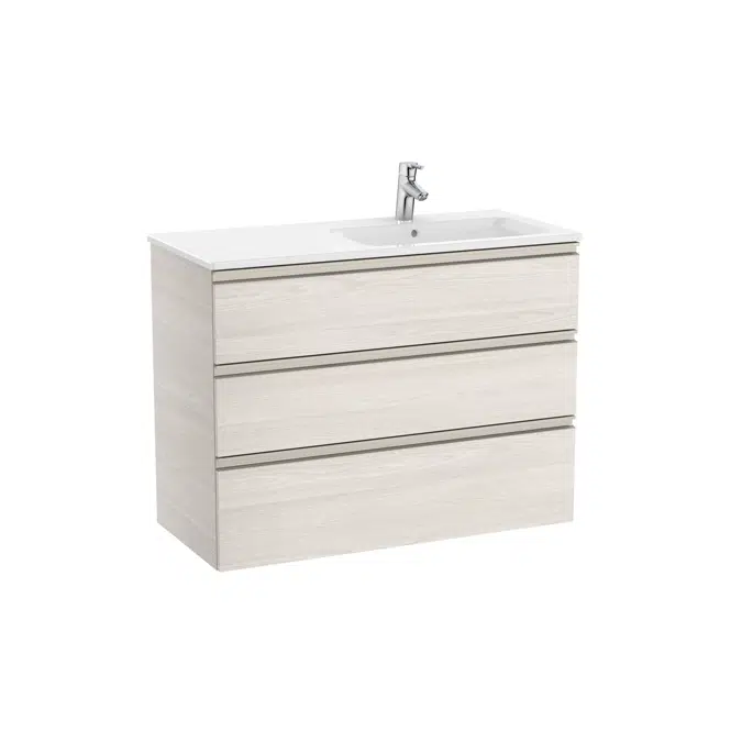 The Gap Unik (base unit with three drawers and right hand basin)