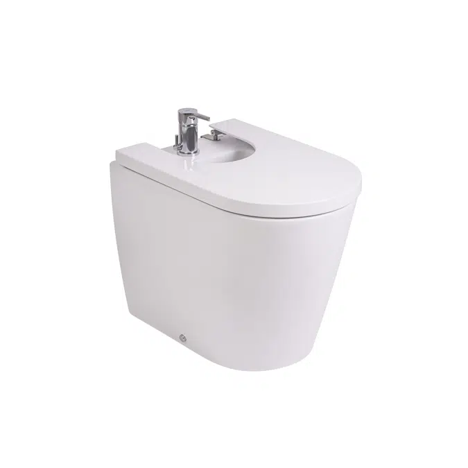 Inspira Back to wall bidet with 1 hole