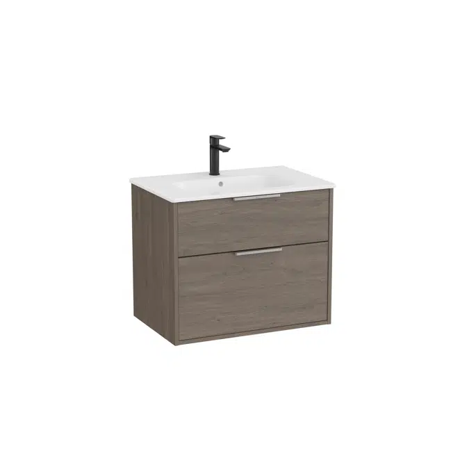 Optica Unik - Base unit with two drawers and ceramic basin