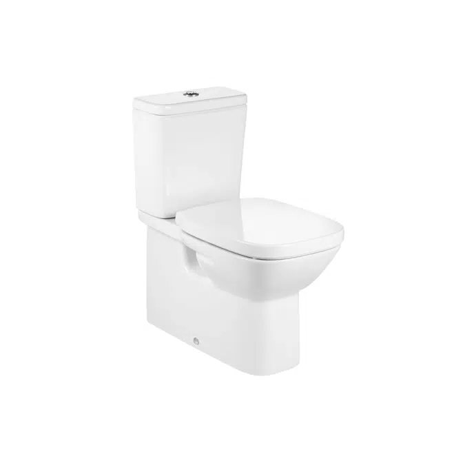 Debba Back to wall vitreous china close-coupled WC with dual outlet