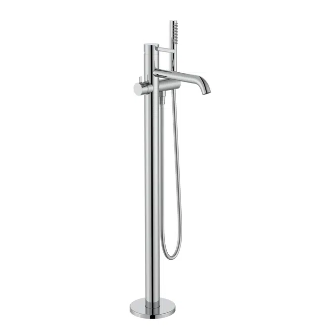 Ona Floorstanding single-lever bath-shower mixer with automatic diverter