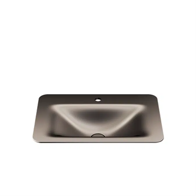 ARMANI - BAIA 660 mm countertop washbasin for 1-hole basin mixer