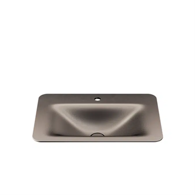 ARMANI - BAIA 660 mm countertop washbasin for 1-hole basin mixer