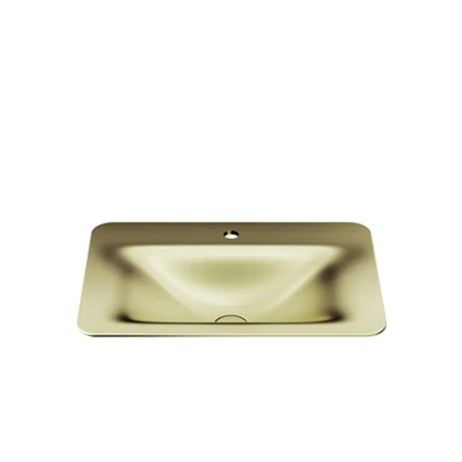 ARMANI - BAIA 660 mm countertop washbasin for 1-hole basin mixer