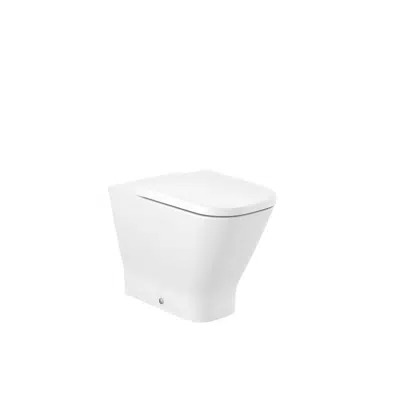 Image for SQUARE - Comfort height back to wall vitreous china Rimless floorstanding WC with dual outlet