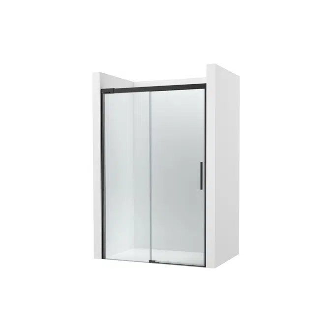 Naray L2-E - Front shower enclosure with 1 sliding door + 1 fixed panel