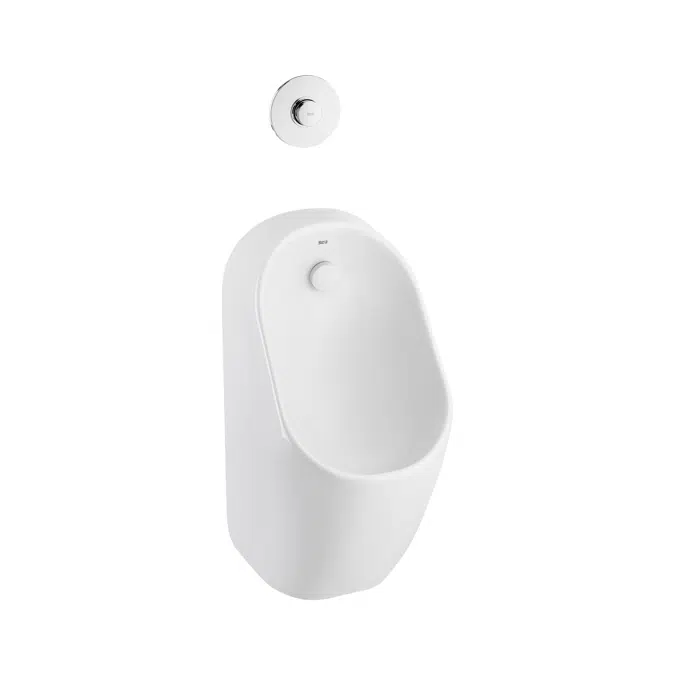 PROTON Rimless vitreous china urinal, back inlet