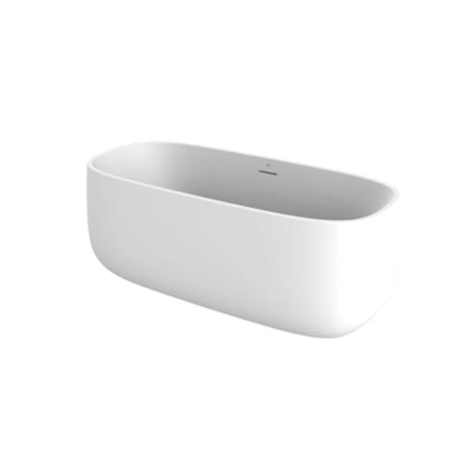 BEYOND SURFEX® oval bathtub with drain