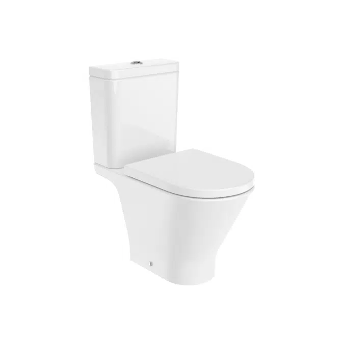 The Gap ROUND - Vitreous china close-coupled Rimless WC with dual outlet