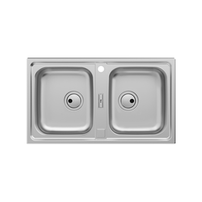 รูปภาพสำหรับ SIENA 860 Stainless steel double bowl kitchen sink