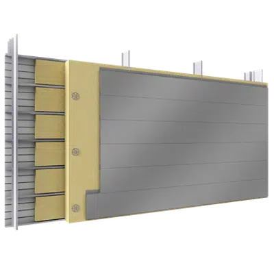 Obrázek pro Double skin with steel alu siddings H position trays spacer insulation