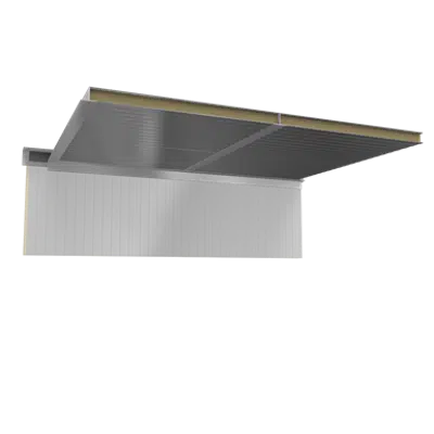 Image for Ceiling sandwich panels 2 steel facings PUR PIR core