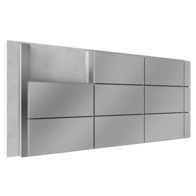 Image for Overcladding with steel or aluminium cassettes