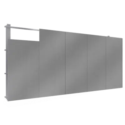 Image for Steel facings s with panel cladding MW core V position secret fixing