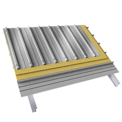 Image for Steel double skin roofing crossed with structural trays