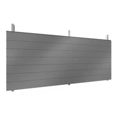 Single skin cladding with steel or aluminium sidings in horizontal pos 이미지