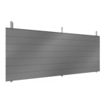 single skin cladding with steel or aluminium sidings in horizontal pos