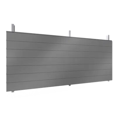 single skin cladding with steel or aluminium sidings in horizontal pos
