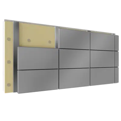 Image for Overcladding with steel or aluminium cassettes with insulation