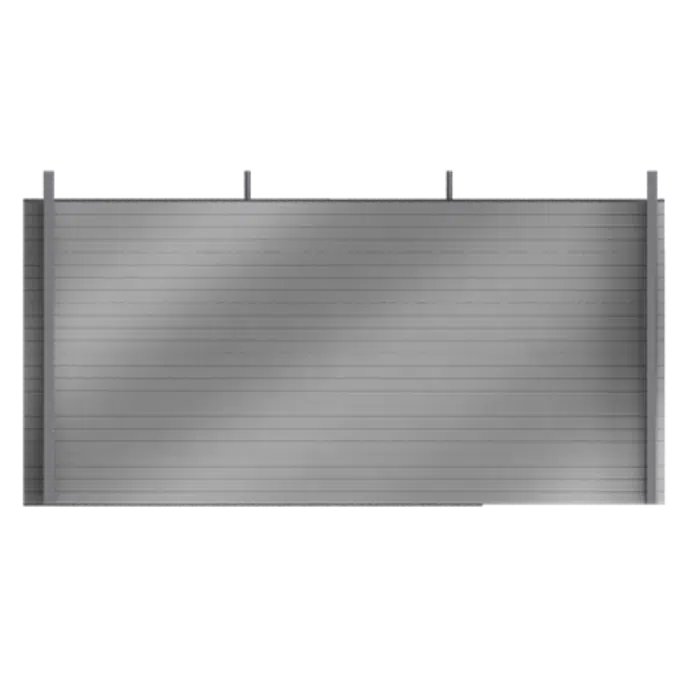 Steel double skin cladding H pos trays spacers 3 insulation beds