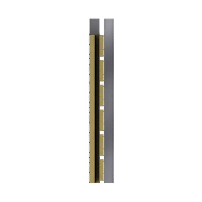 Steel double skin cladding H pos trays spacers 3 insulation beds