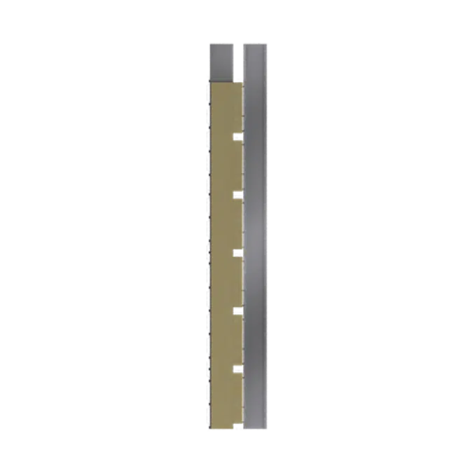 Steel 2 skins cladding H pos perforated trays spacer 2insulation beds