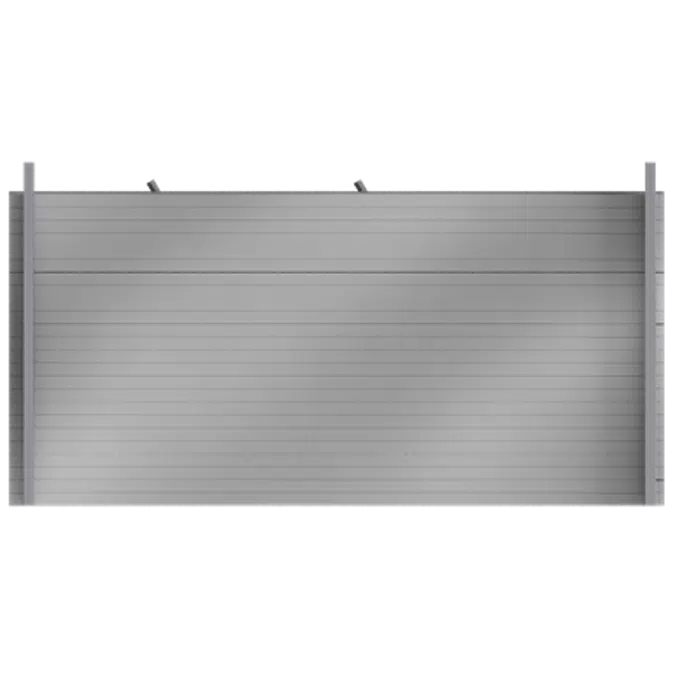 Steel double skin cladding V pos trays diagonal spacers insulation