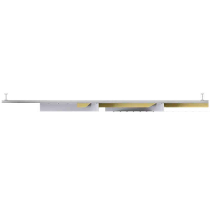 Steel double skin cladding V pos trays diagonal spacers insulation