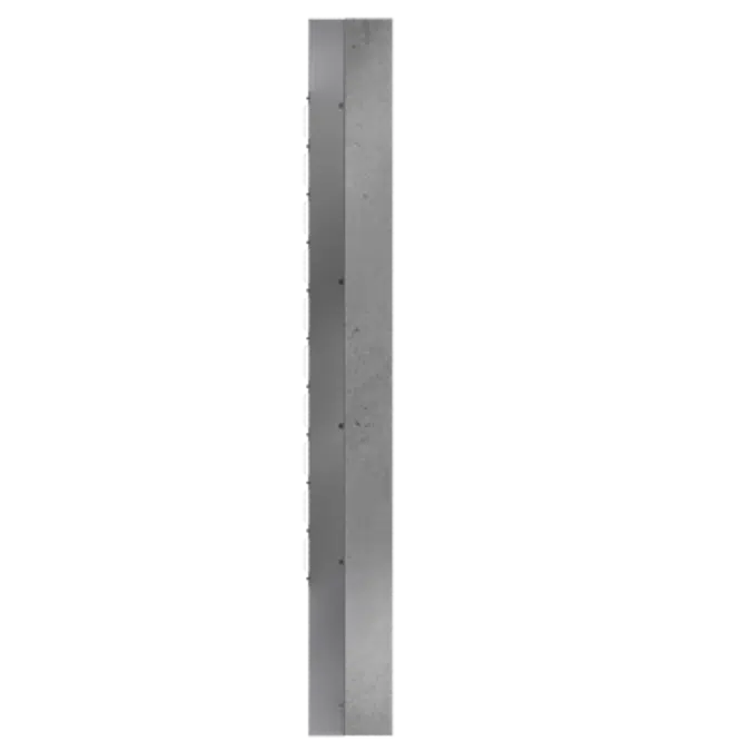 Steel built up cladding horizontal position