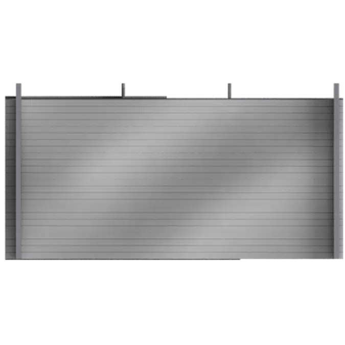 Steel double skin cladding H pos trays spacers 2 insulation beds